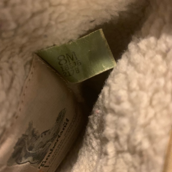 Timberland Women’s 650 Classic Wheat Brown / Winter Boot Leather Nubuck Size 8M - Picture 6 of 8